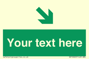 Custom Safe condition: Green Down right arrow